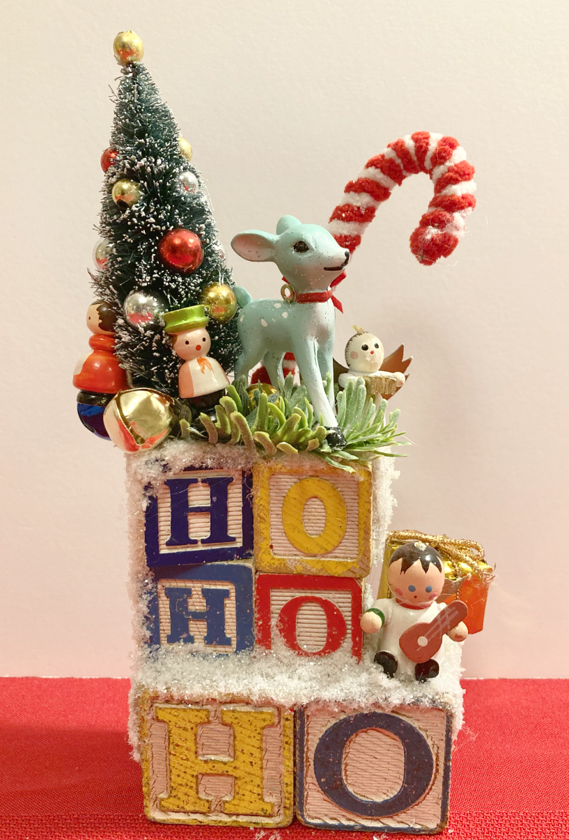 HoHoHo Blue Deer • Block Assemblage